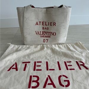 Valentino Garavani Atelier Bag 07 Camouflage Edition Large Canvas Tote